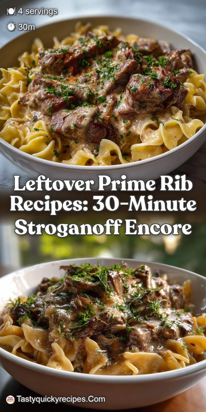 Leftover Prime Rib Recipes: 30-Minute Stroganoff Encore