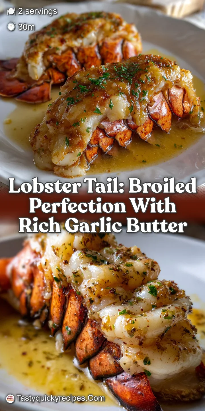 Lobster Tail: Broiled Perfection with Rich Garlic Butter
