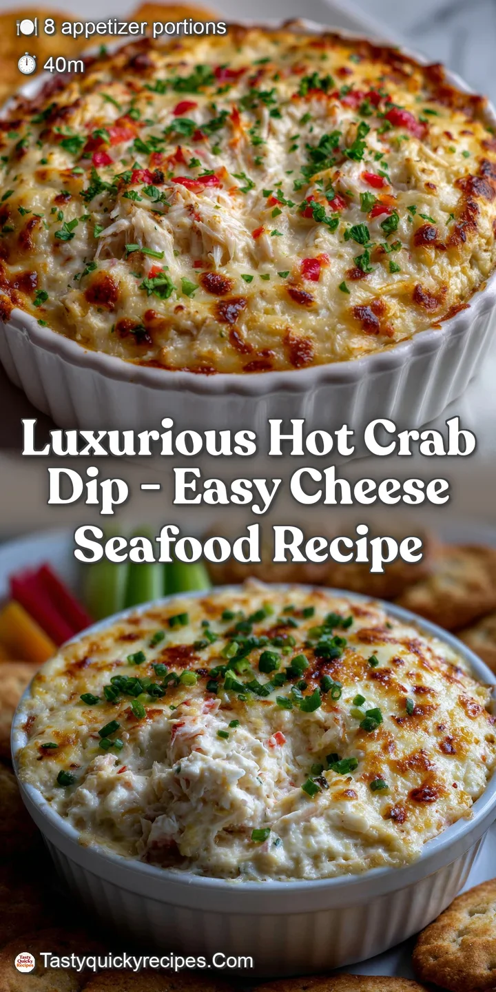 Luxurious Hot Crab Dip - Easy Cheese Seafood Recipe