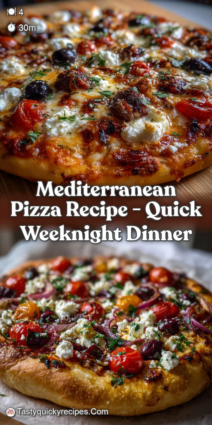 Mediterranean Pizza Recipe - Quick Weeknight Dinner