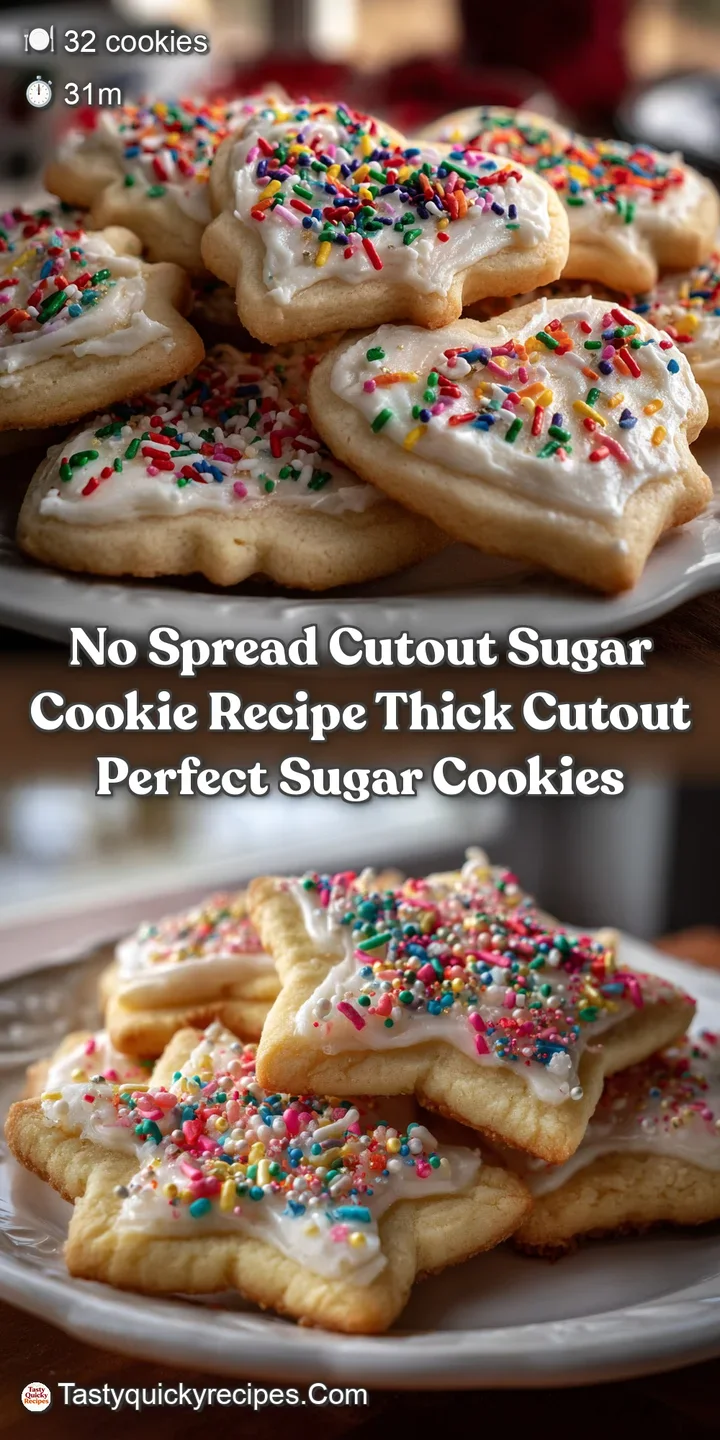 No Spread Cutout Sugar Cookie Recipe Thick Cutout Perfect Sugar Cookies