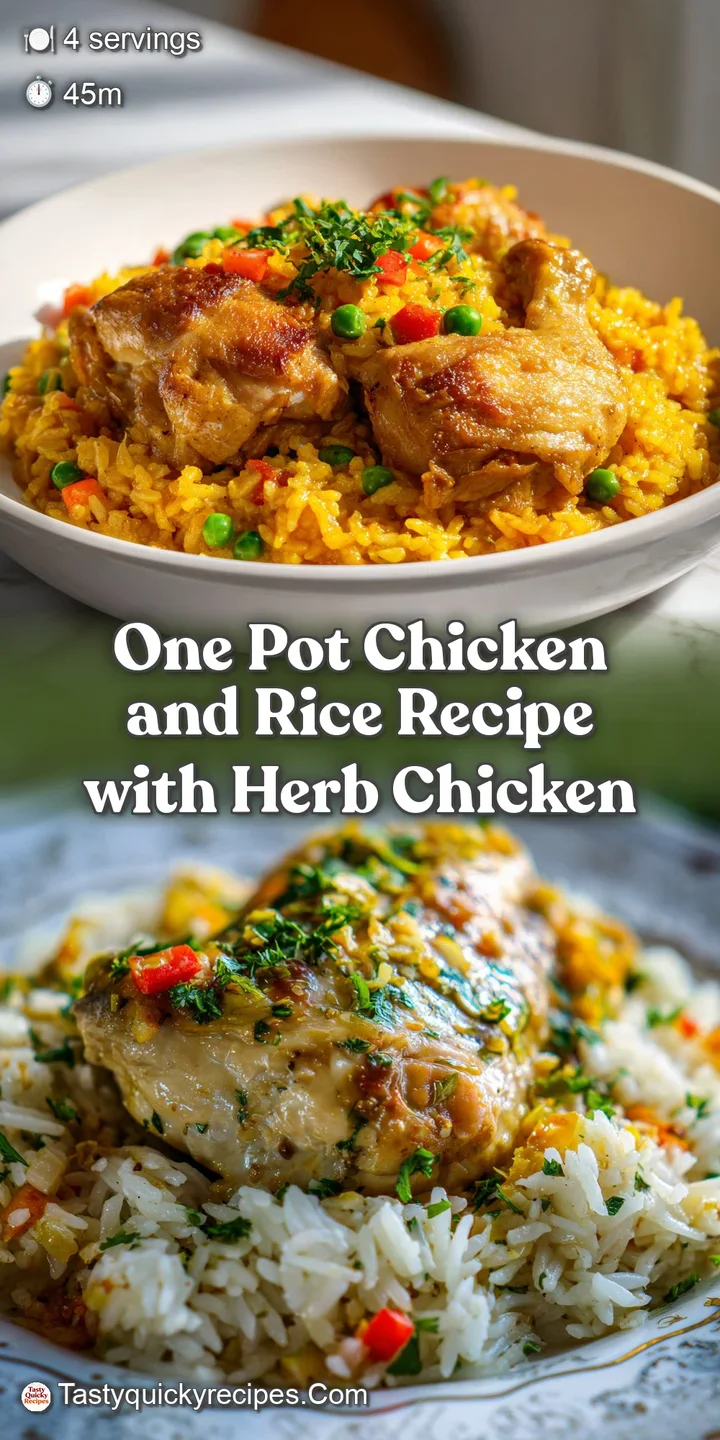 Close-up showcasing tender chicken pieces nestled in perfectly cooked rice with visible herbs and spices, creating a flavo...