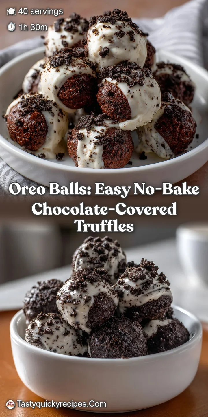 Oreo Balls: Easy No-Bake Chocolate-Covered Truffles