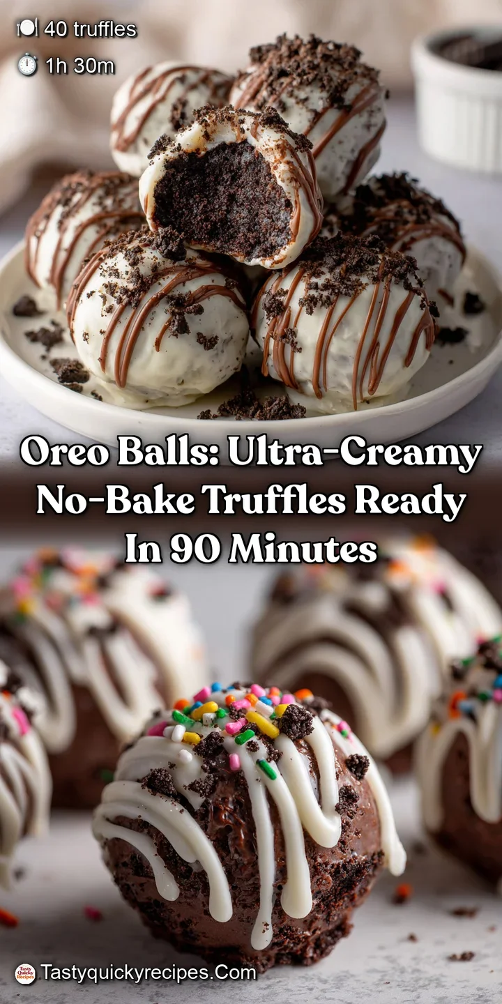 Oreo Balls: Ultra-Creamy No-Bake Truffles Ready in 90 Minutes