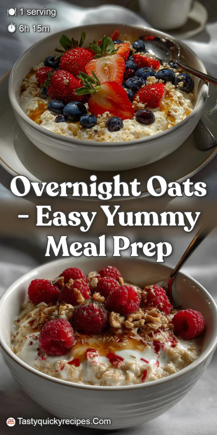 Close-up of a spoonful of creamy overnight oats. The thick, silky texture contrasts with the crunchy chia seeds and the in...