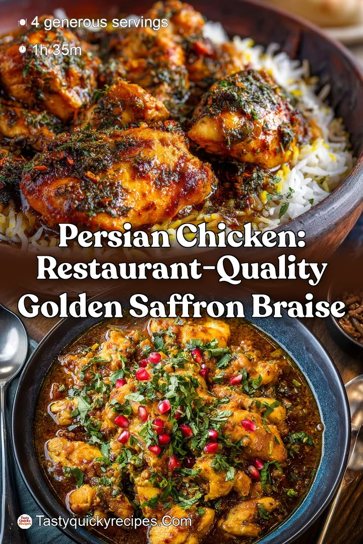 Persian Chicken: Restaurant-Quality Golden Saffron Braise