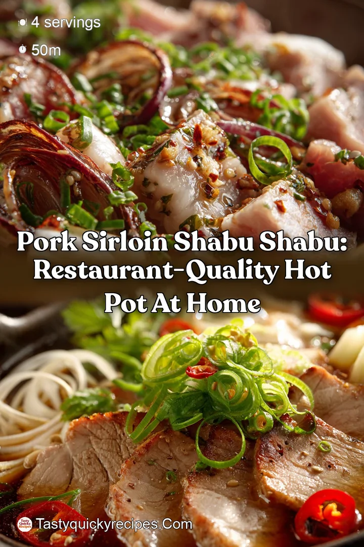 Pork Sirloin Shabu Shabu: Restaurant-Quality Hot Pot at Home