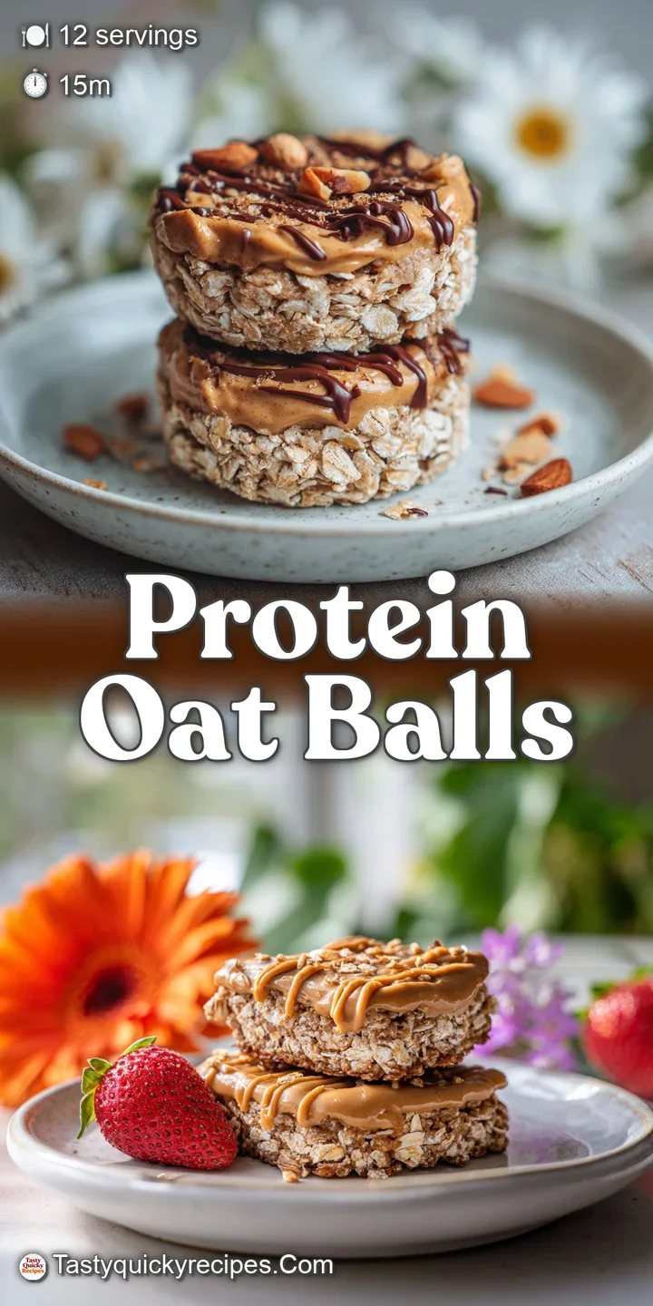 Close-up shot of a thick, textured bar. Golden-brown oats and creamy peanut butter create a delicious visual contrast; inv...