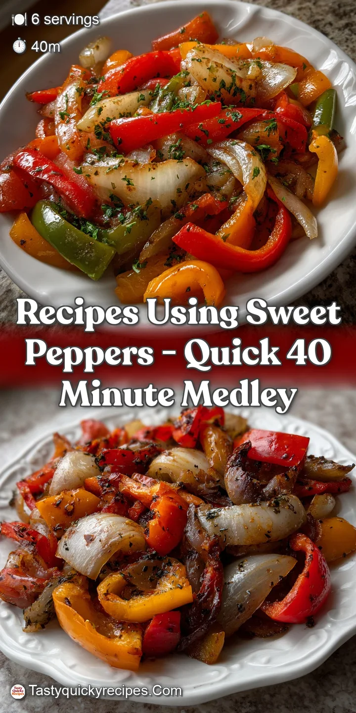 Recipes Using Sweet Peppers - Quick 40 Minute Medley