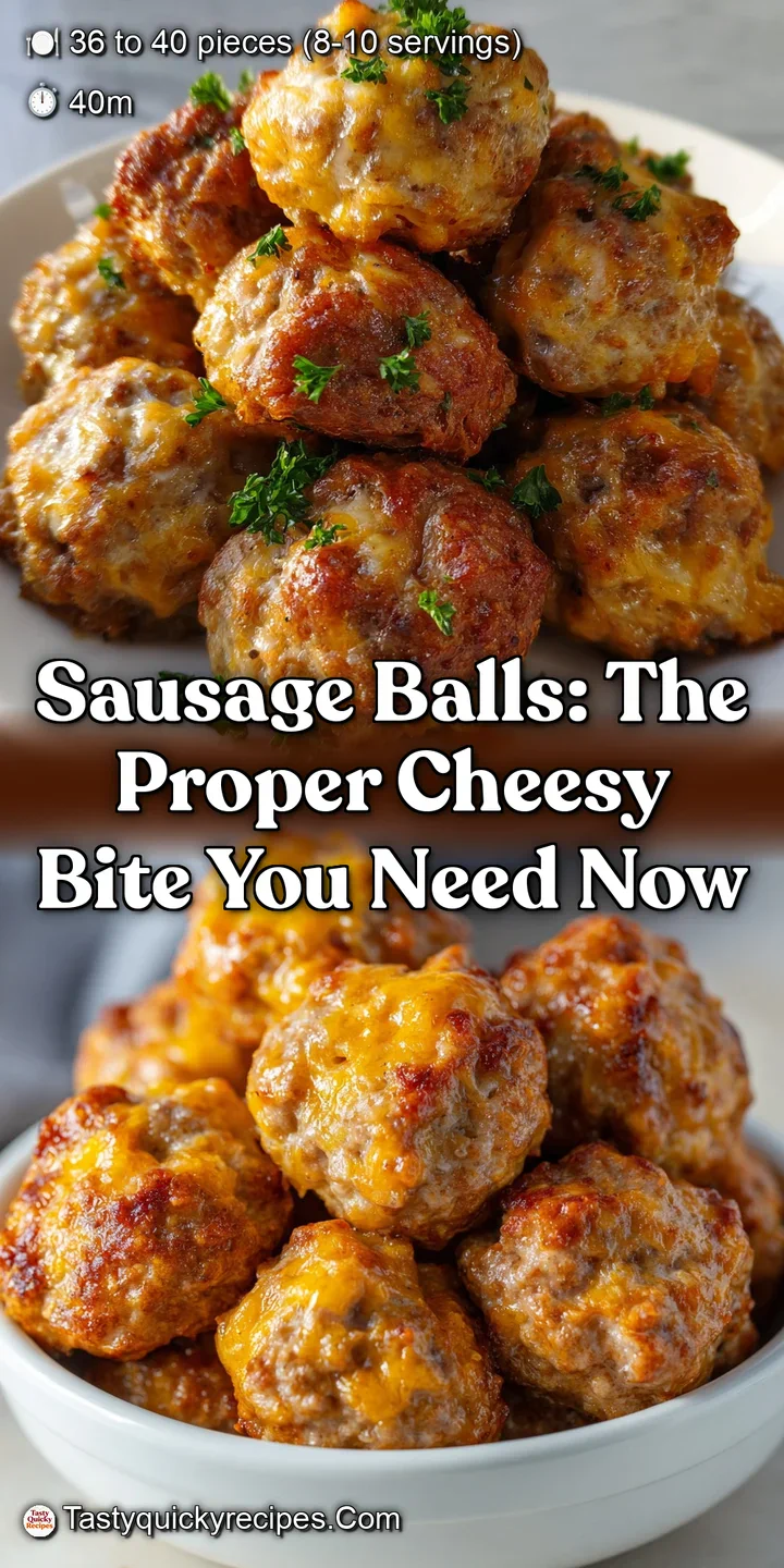 Sausage Balls: The Proper Cheesy Bite You Need Now