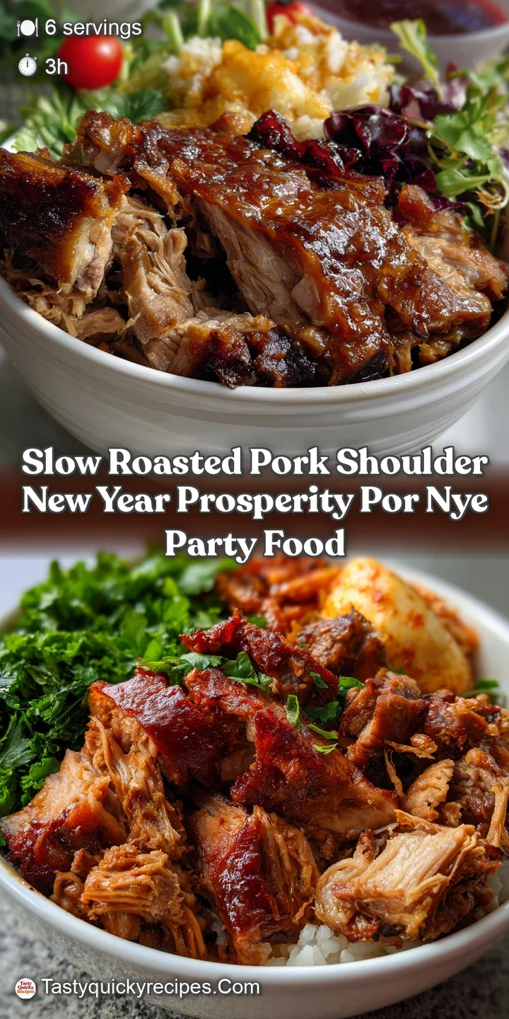 Slow Roasted Pork Shoulder New Year Prosperity Por Nye Party Food