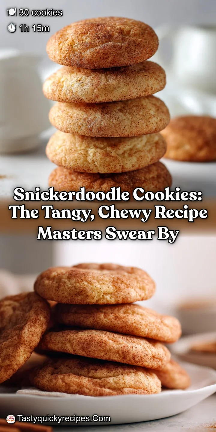 Snickerdoodle Cookies: The Tangy Chewy Recipe Masters Swear By