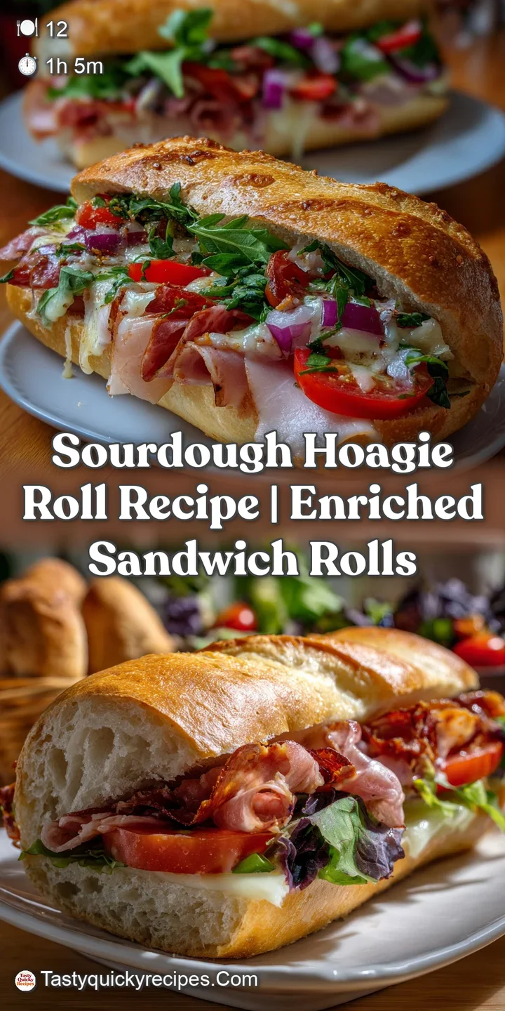 Sourdough Hoagie Roll Recipe | Enriched Sandwich Rolls