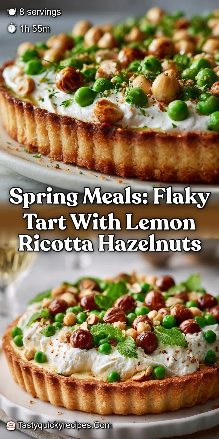 Spring meals: Flaky Tart with Lemon Ricotta Hazelnuts