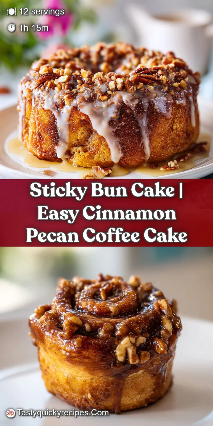 Close-up of a buttery crumb topping clinging to a warm, caramel-swirled cake slice.