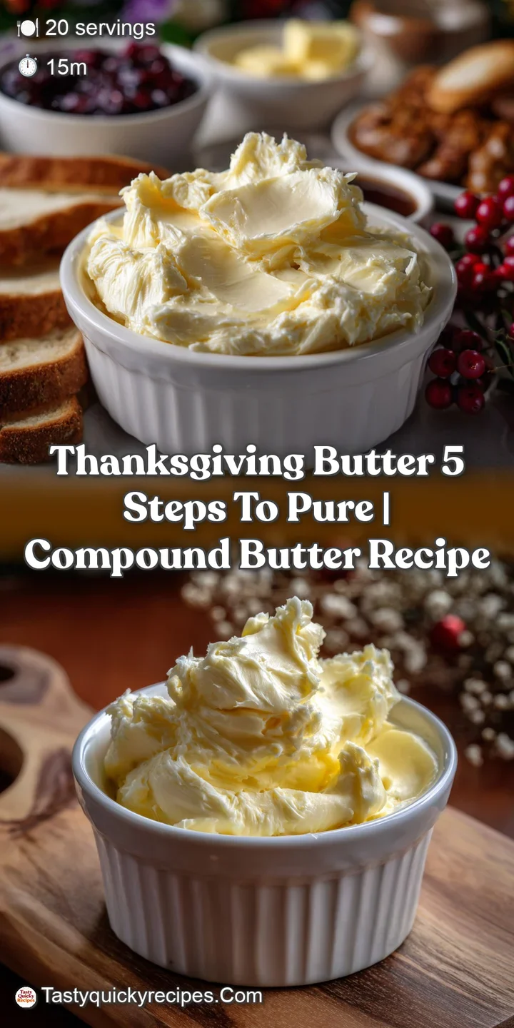 Thanksgiving Butter 5 Steps to Pure | Compound Butter Recipe