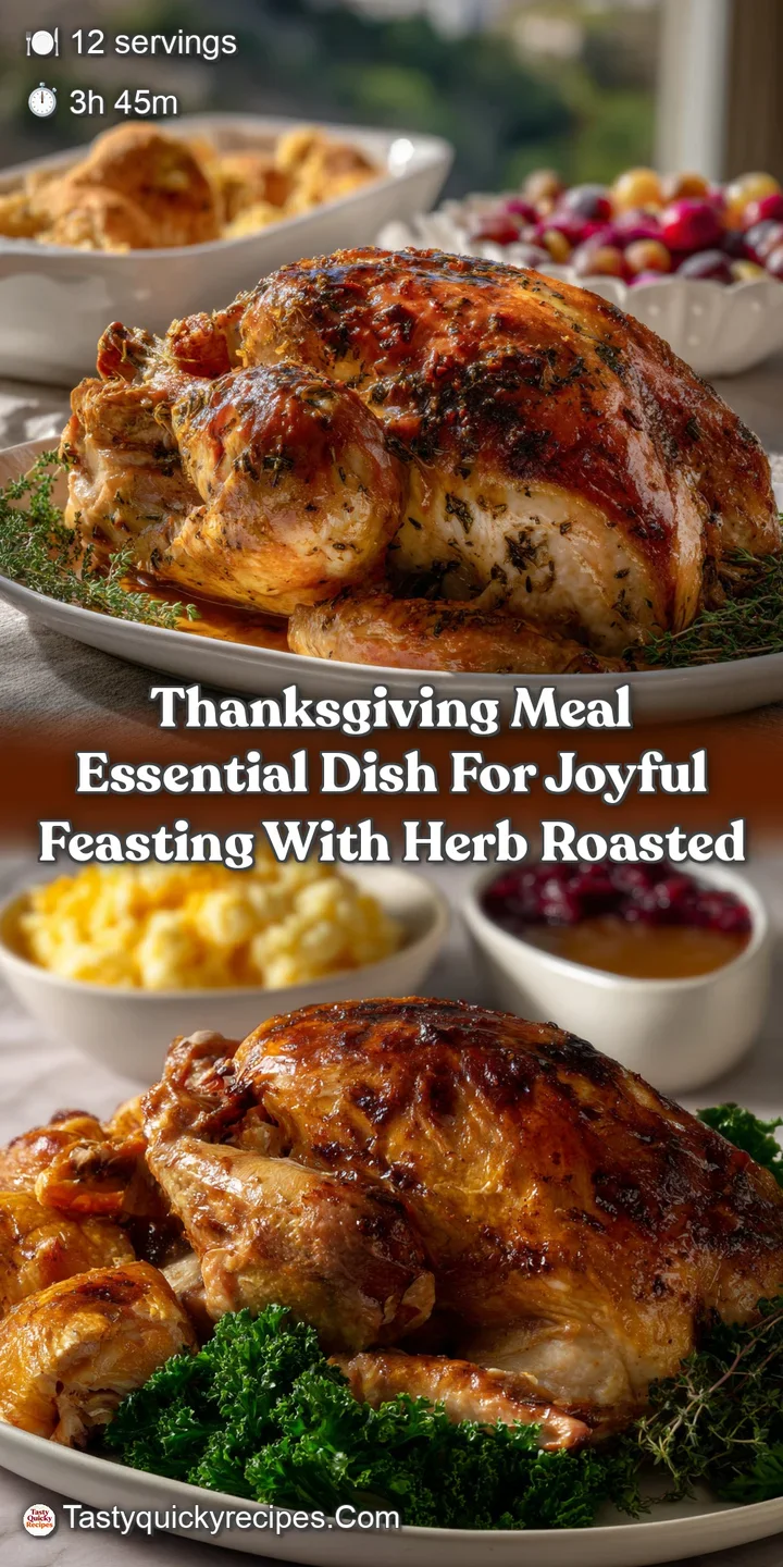 Close-up of succulent turkey skin with crispy edges, contrasted by fresh herbs and a hint of steam, evoking warmth and fla...