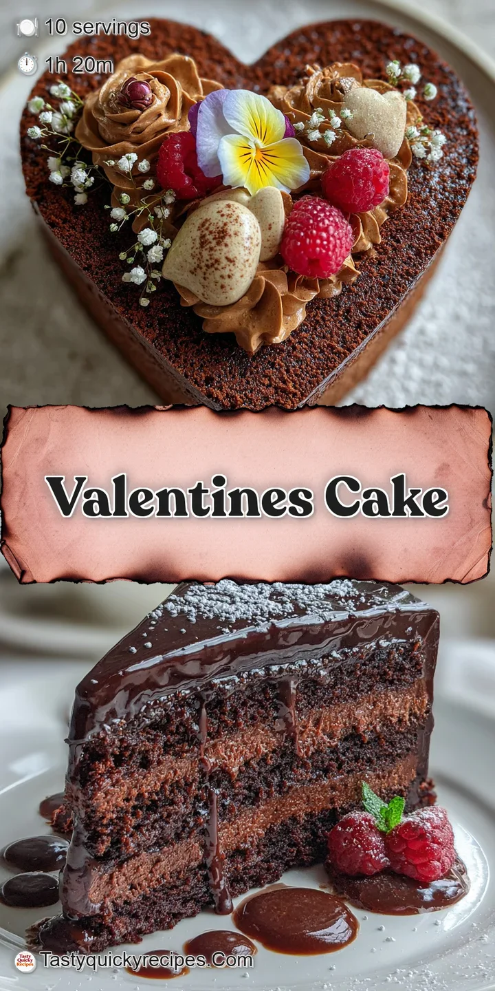 Close-up showcases the cake's rich texture, sugary sprinkles, and vibrant colors, an irresistible Valentine's Day treat.