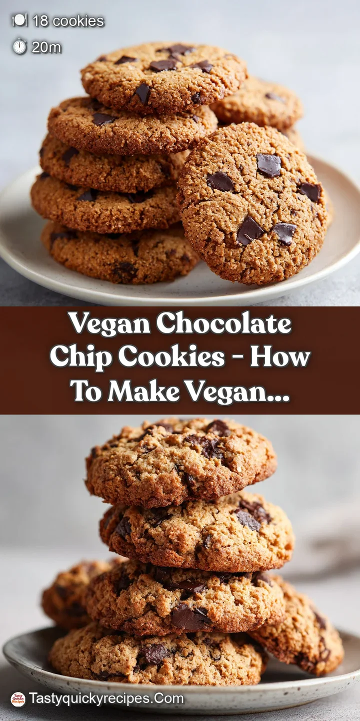 Close-up of a soft, chewy vegan chocolate chip cookie with molten dark chocolate oozing from its center.