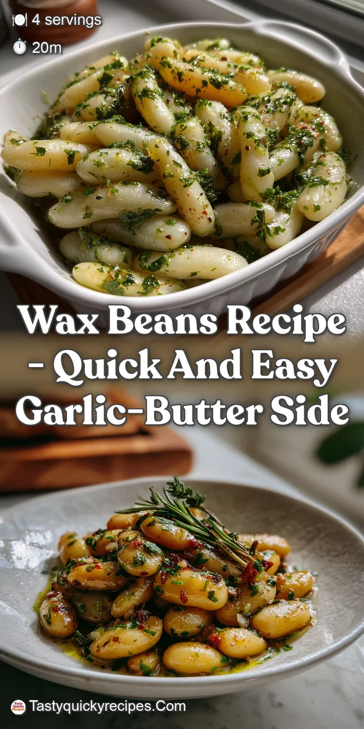 Wax Beans Recipe - Quick and Easy Garlic-Butter Side