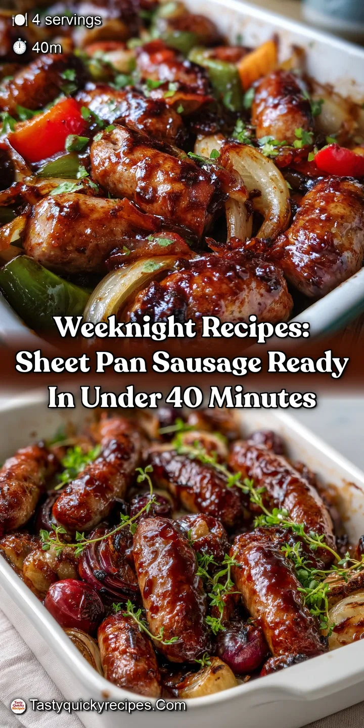 Weeknight Recipes: Sheet Pan Sausage Ready in Under 40 Minutes