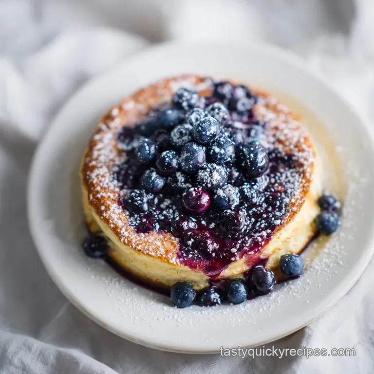 Baked Blueberry Pancake: Fluffy and Golden