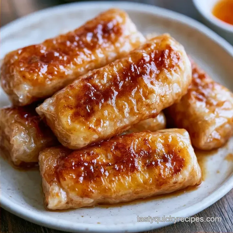 Guilt-Free Banana Rice Paper Rolls