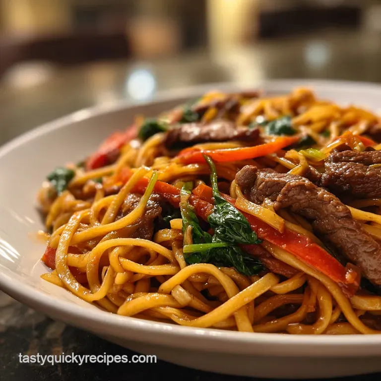 Beef Lo Mein: Quick & Flavorful