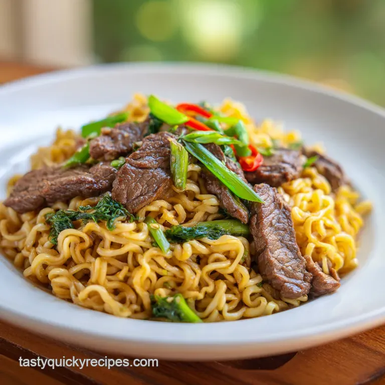 Beef Ramen Noodles with Velvety Sirloin