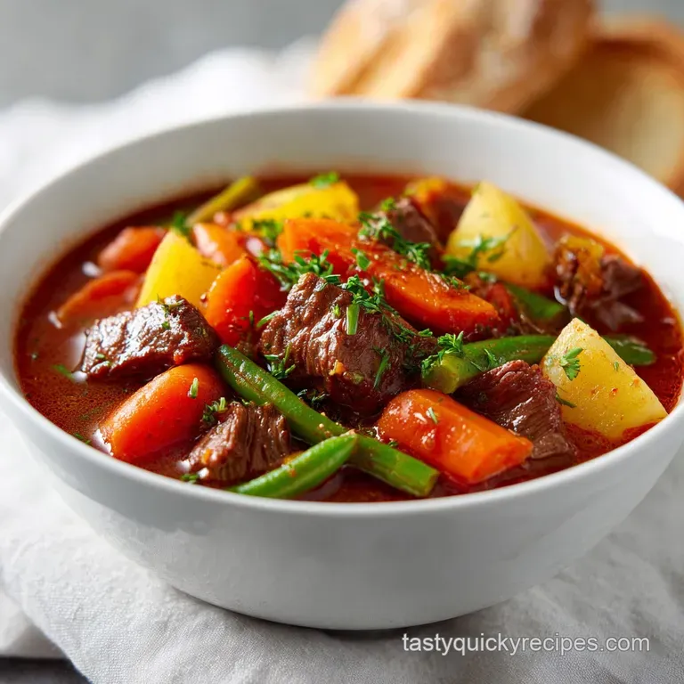 Beef Vegetable Soup Recipe