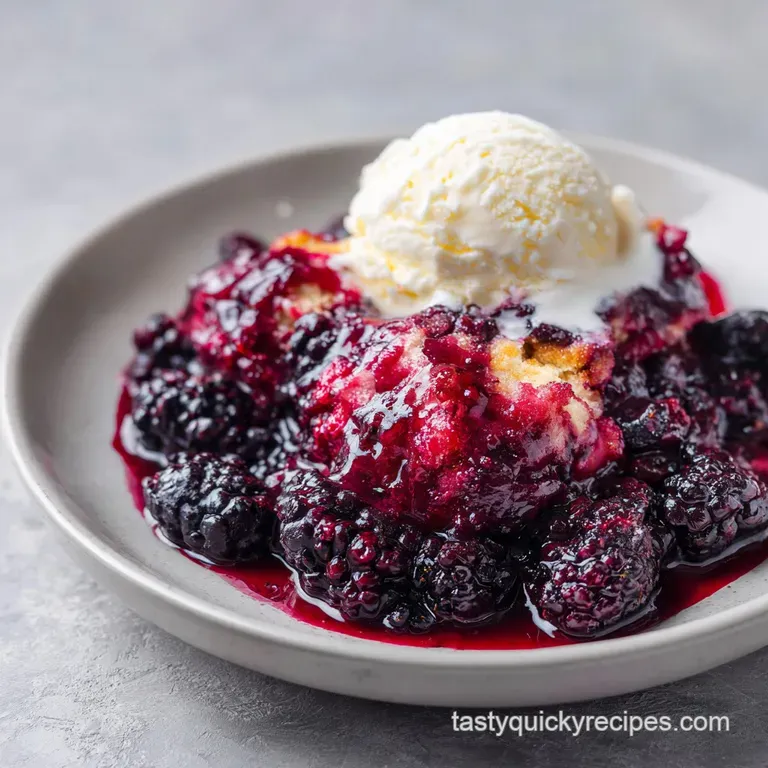 Blackberry Cobbler with Buttermilk Topping