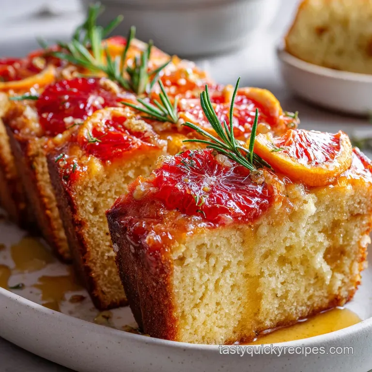 Blood Orange Olive Oil Recipes: Mediterranean Drizzle Cake with Rosemary