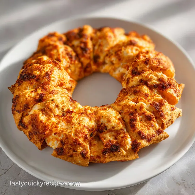 Blooming Quesadilla Ring: Crispy and Beefy