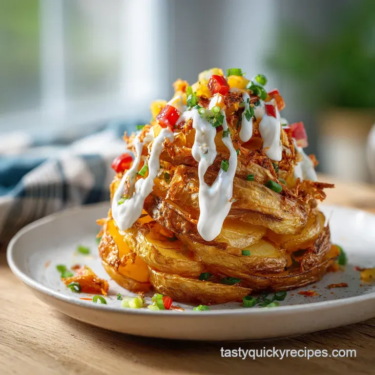 Breakfast Potato Volcanoes: Crispy and Cheesy