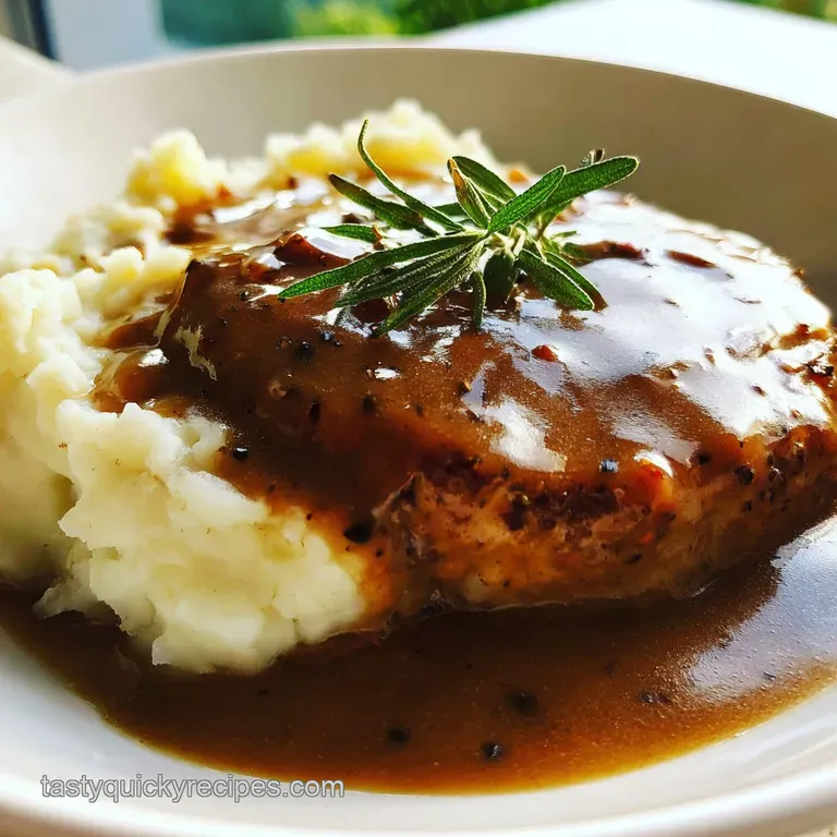Elegant gravy boat filled with velvety, deep brown gravy, ready to pour. Steam rises, hinting at its warmth.