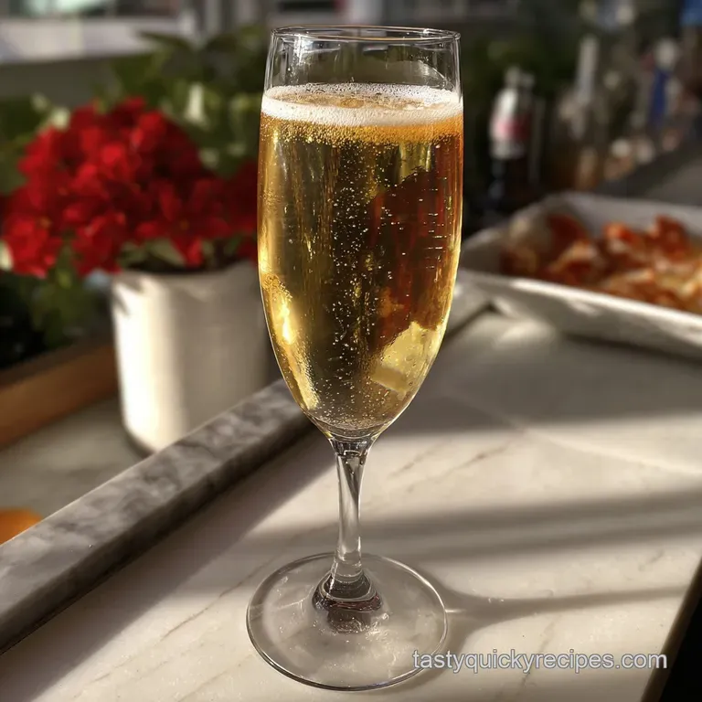 Simple New Year s Eve Cocktail Idea with Champagne: Tart