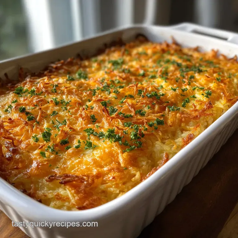 Cheesy Hashbrown Casserole: Ultimate Comfort