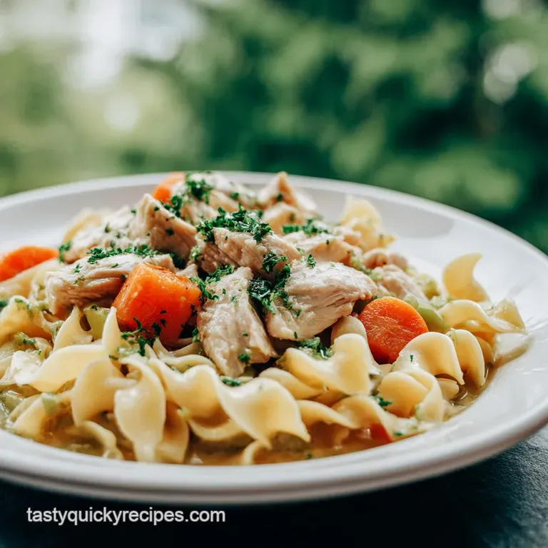 Old Fashioned Chicken and Noodles Recipe