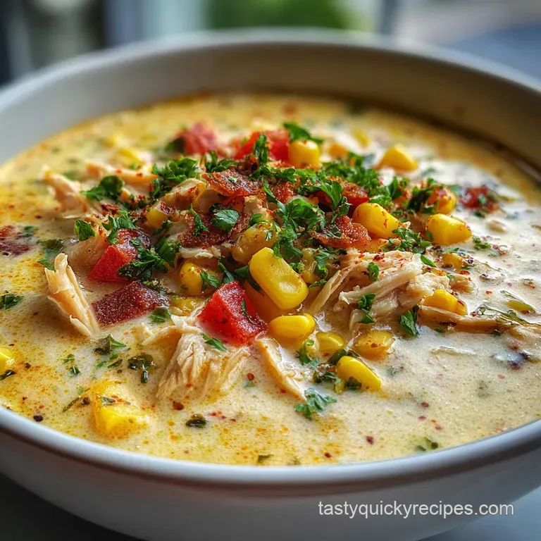Chicken Corn Chowder Recipe with Silky Broth