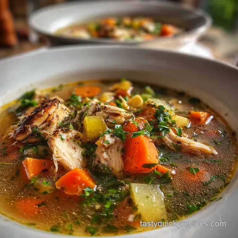 Chicken Vegetable Soup with Potatoes