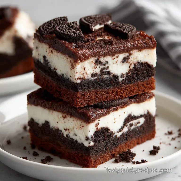 OMG Chocolate Oreo Cheesecake Brownie Trifle