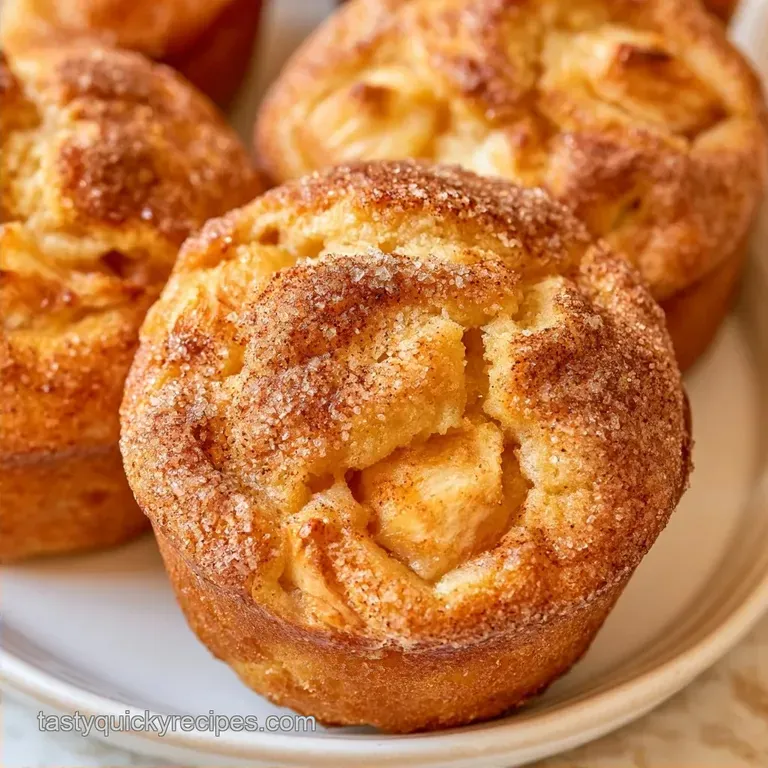 Cinnamon Apple Muffins with a Crisp Crust