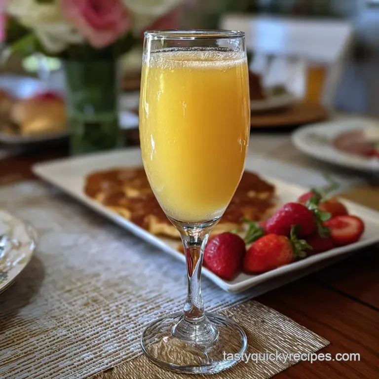 Mimosa Recipe: the Perfect 1:1 Classic Sipper presentation