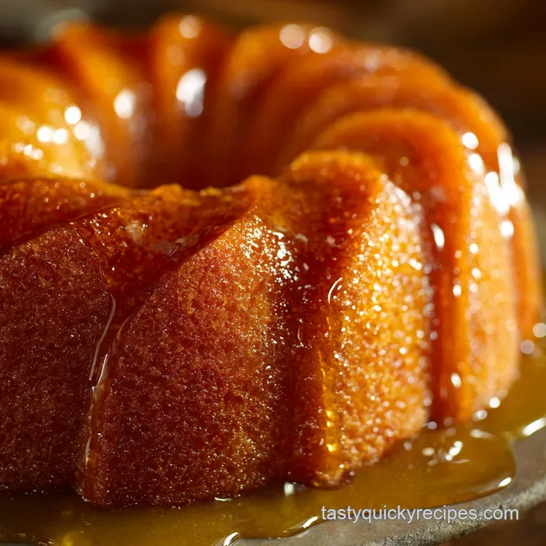 Bacardi Rum Cake: the Classic Golden Rum Drenched Bundt Recipe presentation