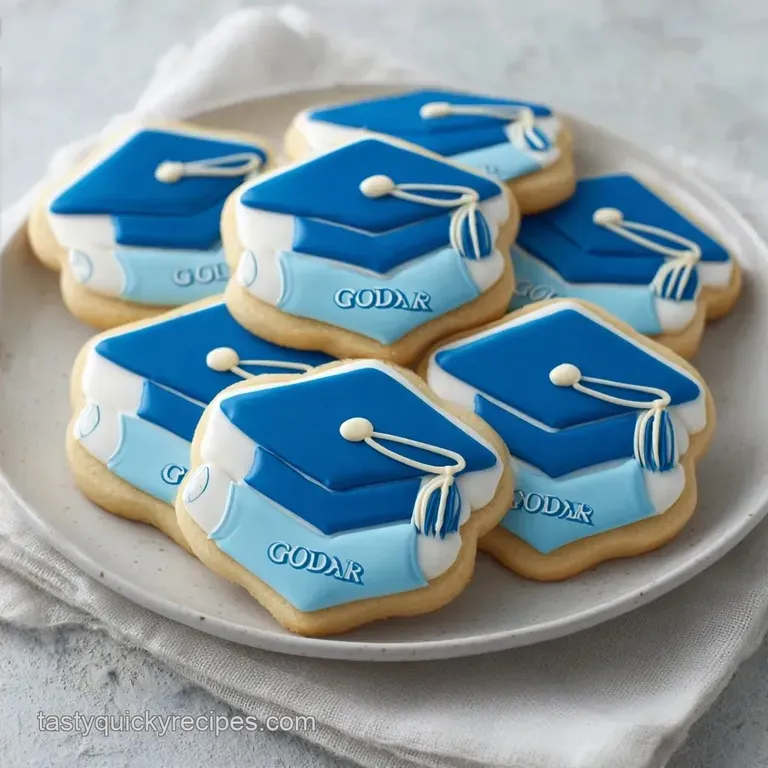 Classic Graduation Sugar Cookies: Velvety and Soft