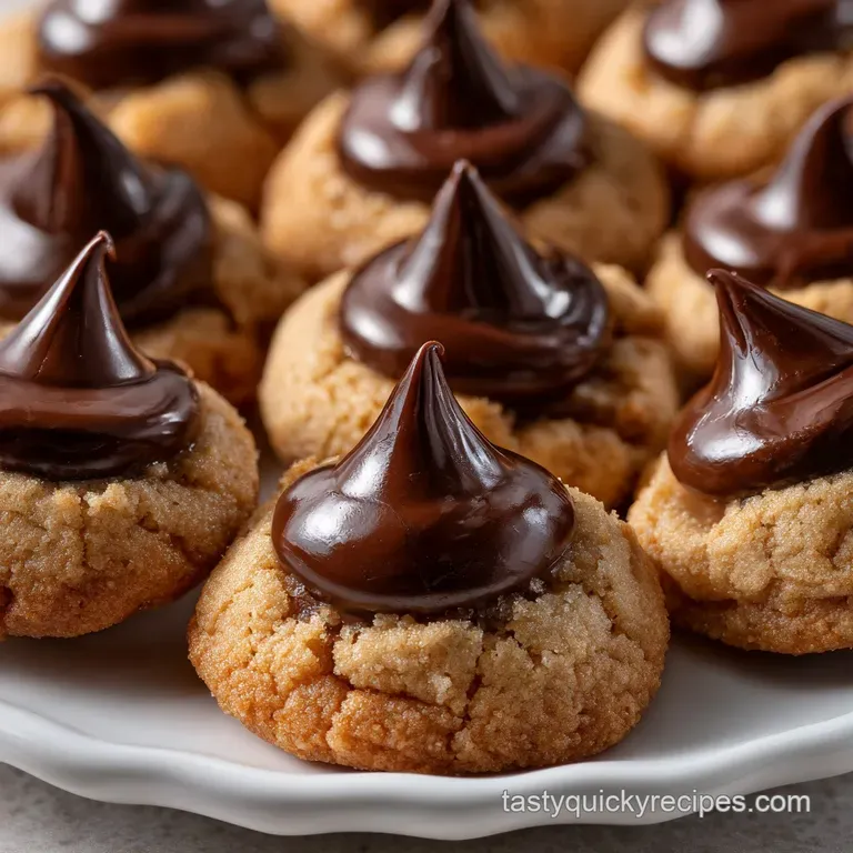 Hershey Kiss Cookies: the Ultimate Peanut Butter Blossom presentation