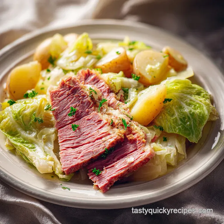 Traditional Corned Beef and Cabbage