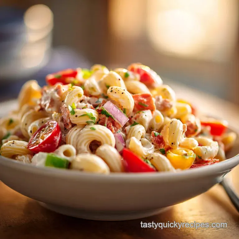 Office Potluck Recipe with Creamy Pasta Salad