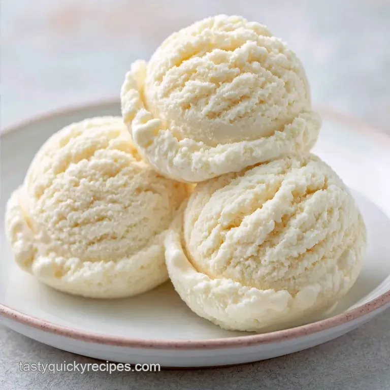 Quick Creamy Vanilla Ice Cream