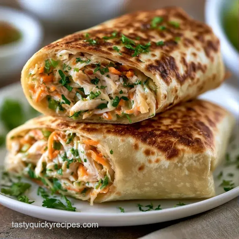 Three golden-fried rolls arranged on a white slate platter with fresh mint sprigs and a small bowl of chili glaze.